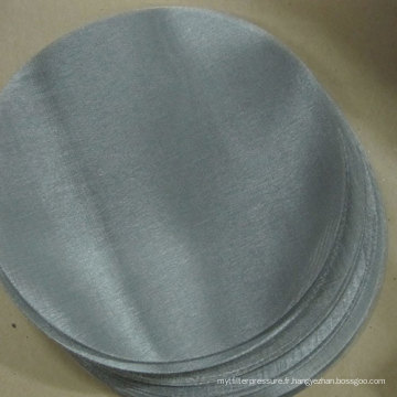 Disques de plaque de filtre en mailles en acier inoxydable